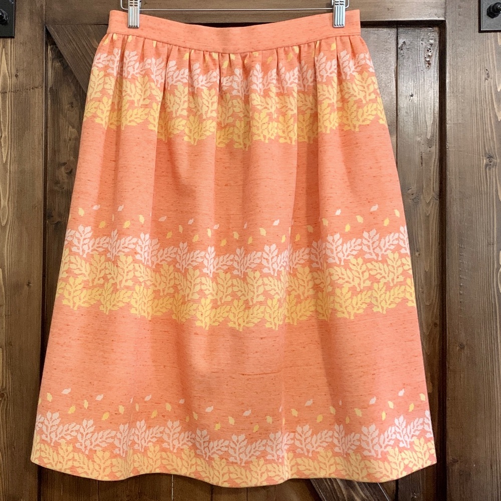Vintage 60s floral midi skirt
